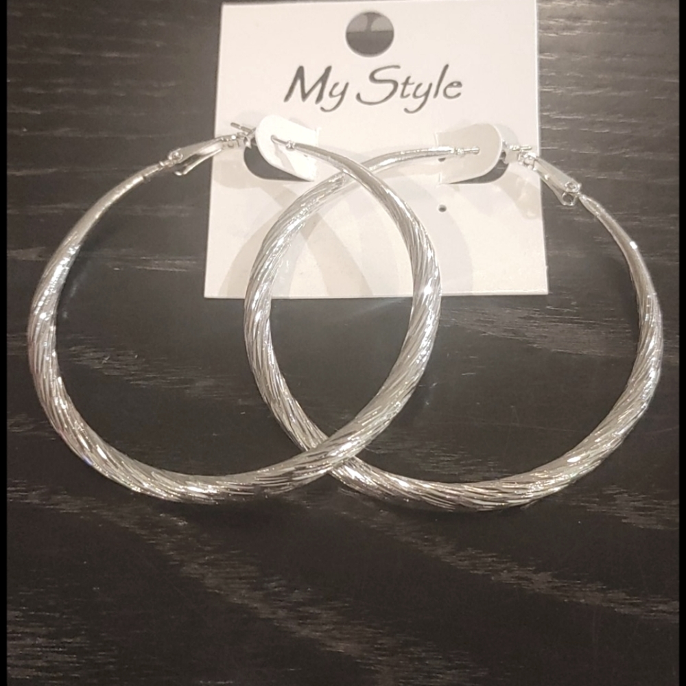 Silver Hoop Earrings